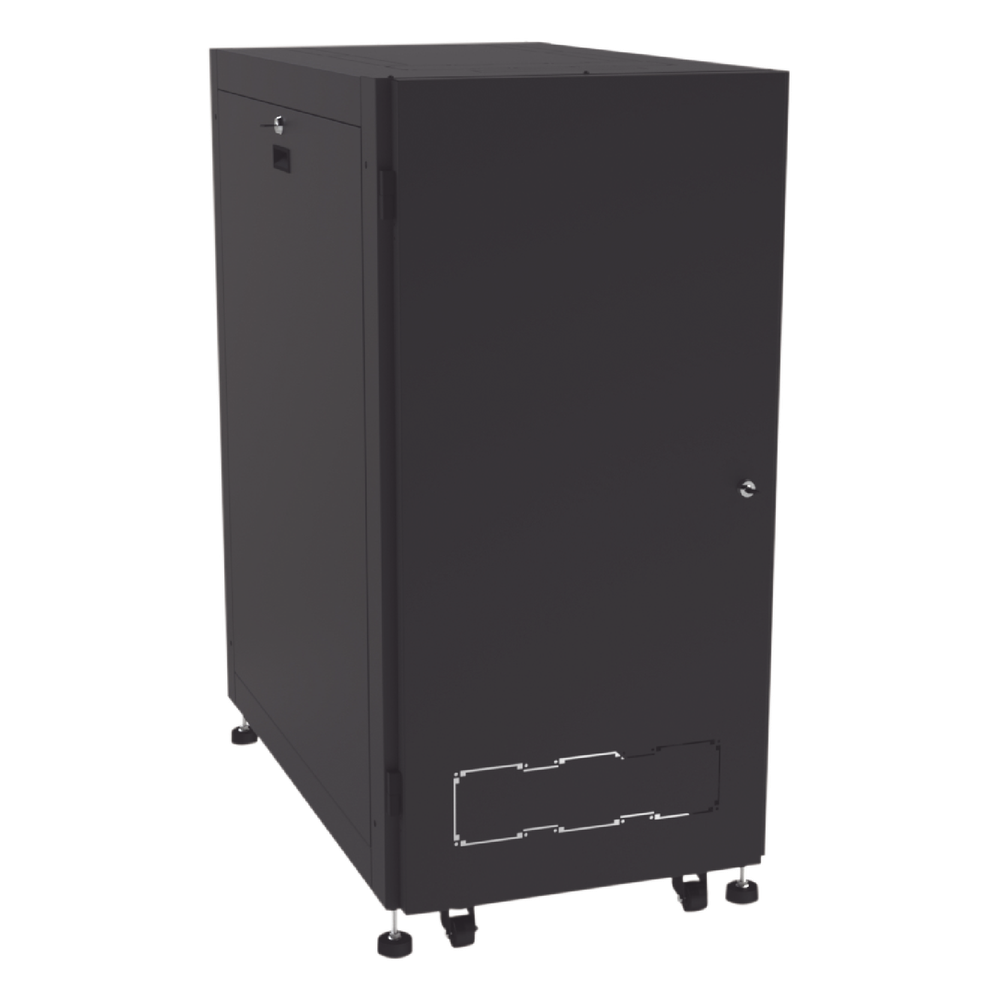 Gabinete Profesional para Telecomunicaciones de 24UR, 600 mm de Ancho x 1000 mm de Profundidad, Se envía el Gabinete Armado.