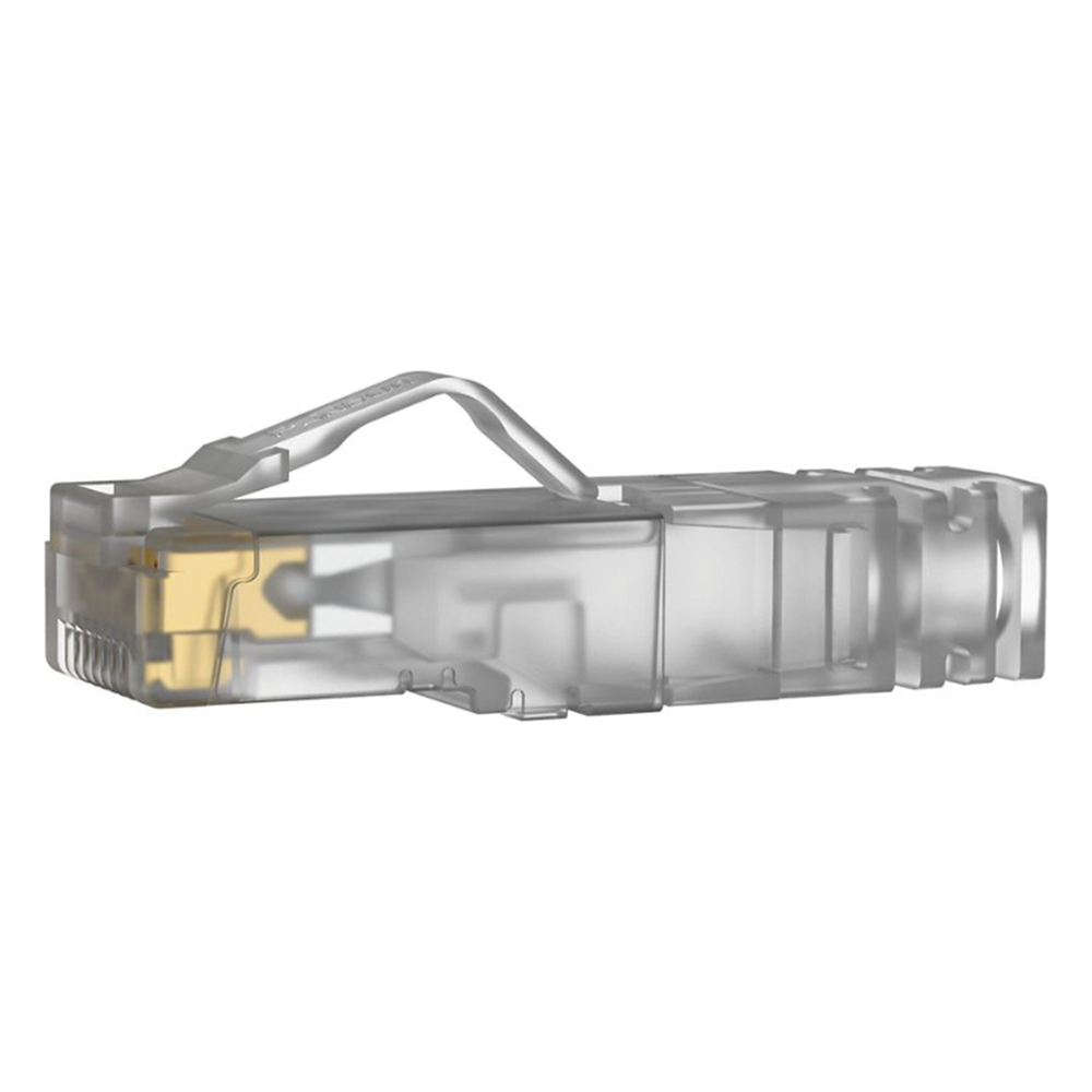 Plug RJ45 Cat6A, Para Cable UTP de Calibre 26 AWG, Chapado en Oro de 50 Micras, Paquete de 100 Piezas