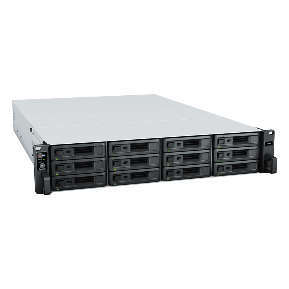 Servidor de Almacenamiento Synology SA6400 | 12 Bahías | Escalable hasta 108 Bahías | AMD EPYC 7272 | 32 GB DDR4 ECC | 10GbE RJ-45 | RAID F1, 0, 1, 5, 6, 10.