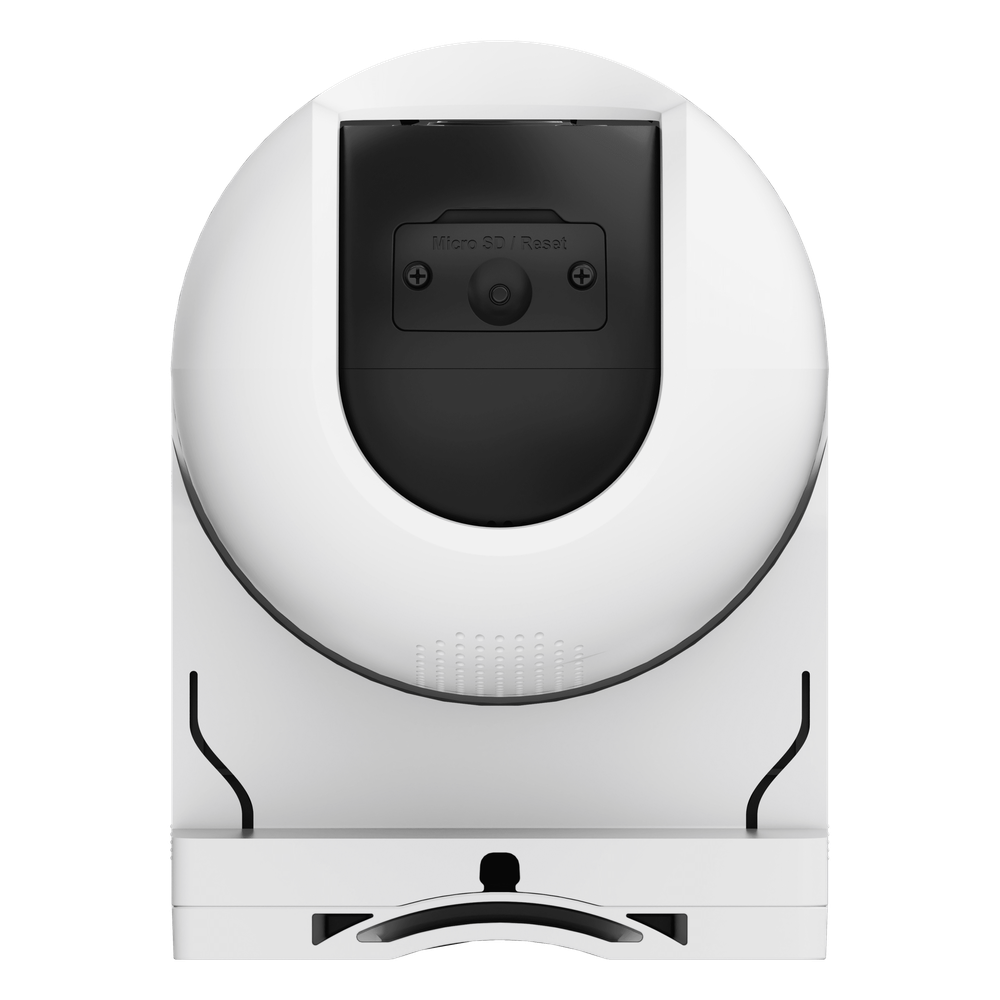 Cámara PT / Wi-Fi / Resolución 3 Megapixel (2K) / Audio de Dos Vías / Visión Nocturna en Color / AI Detección de Humanos y Vehículos / Defensa Activa con Sirena y Luz Estroboscópica / IP65