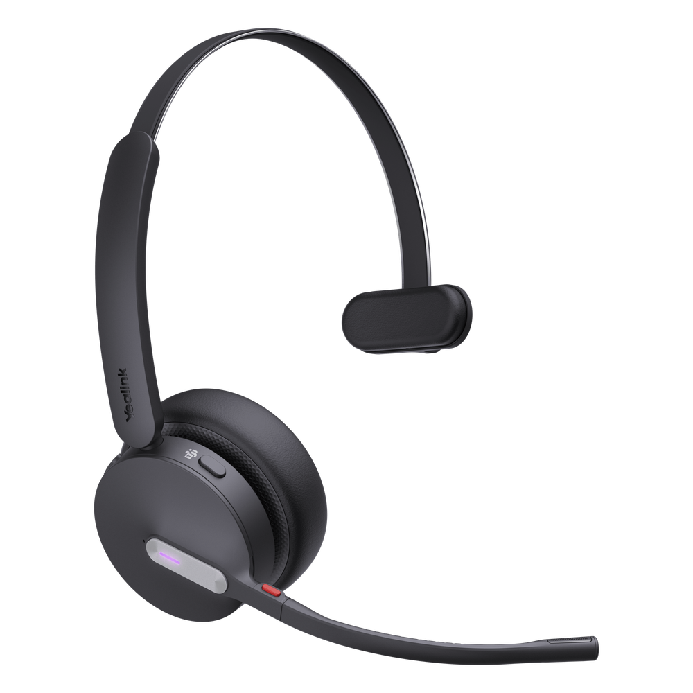 Diadema Inalámbrica WH64 Mono de Yealink con Certificación Teams y Altavoces de 30 mm para Audio HD