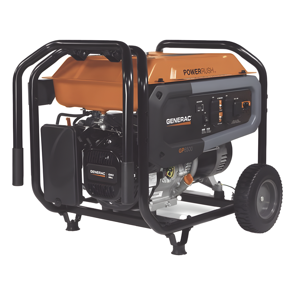 Generador Portátil a Gasolina, 6.5 kW, 120/240Vca, Arranque Manual