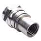 Conector F Macho Plegable, Con PIN para Cable RG-59, Cuerpo de Bronce Niquelado.