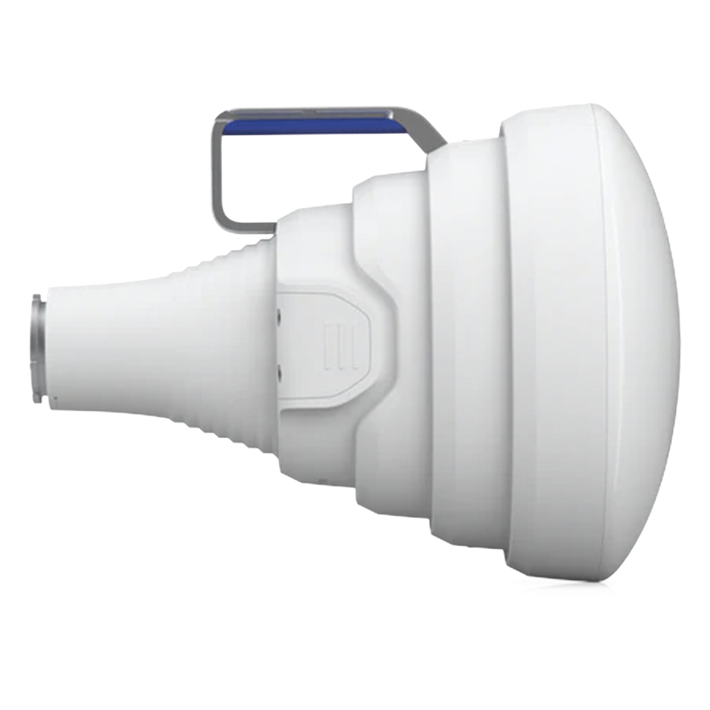 Antena Sectorial 30° tipo Horn para Multipunto, 19.5 dBi. Rango extendido 5.15 - 6.875 GHz. Alto aislamiento al ruido. Compatible solo con AF5XHD, RP5ACGEN2 y LTURocket