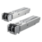 UFiber Módulo SFP, transceptor MiniGibic MultiModo 1 Gbps, distancia 550m, conectores LC, paquete de 2 piezas