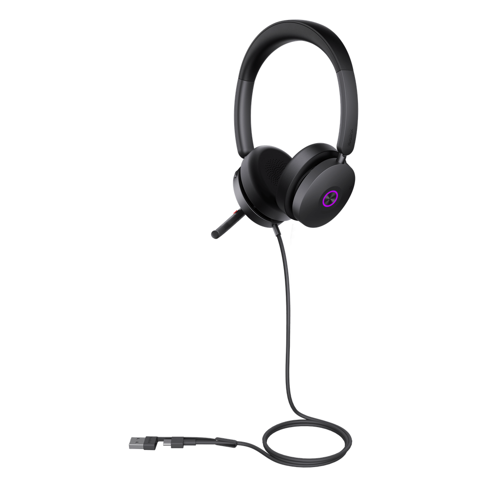 Diadema Yealink UH48 Dual Teams USB-C/A Certificada para Teams y Soporte Multiplataforma UC