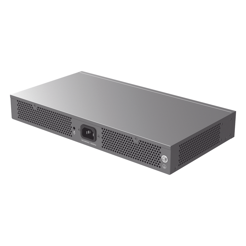Switch Capa 3 PoE+ Administrable / 8 puertos 10/100/1000 Mbps + 2 Puertos SFP+ de 10 Gigabits / Hasta 120W / Compatible con GWN Cloud.