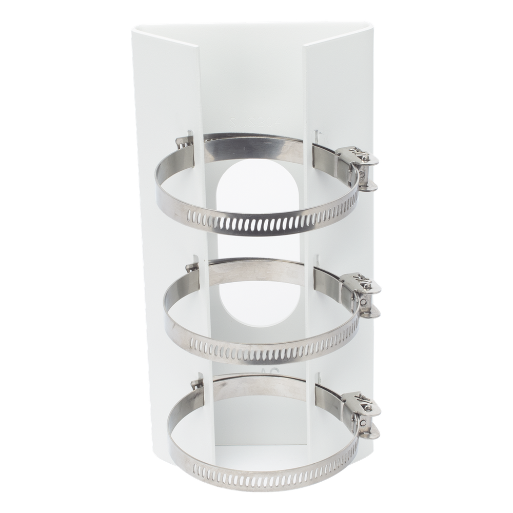 Montaje Vertical para Poste / Material de Acero Inoxidable