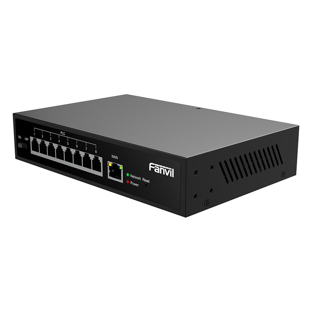 Switch PoE de 2 Hilos para telefonos Fanvil X303-2 , 8 puertos RJ11