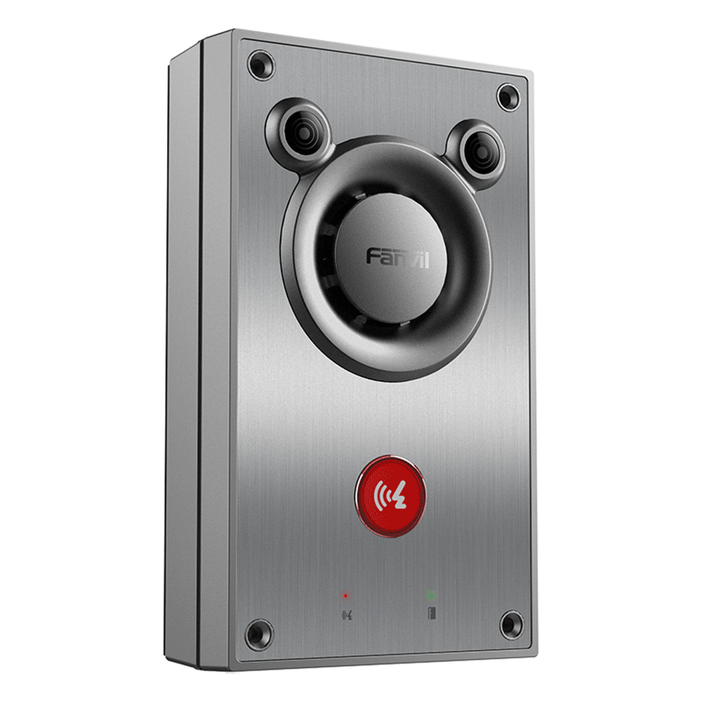 Intercomunicador IP de Emergencia / Altavoz 10W / 2 Líneas SIP / IP66 e IK10 Anti-vandálico / PoE 802.3af / Doble Micrófono con Reducción de Ruido / -40°C a 70°C