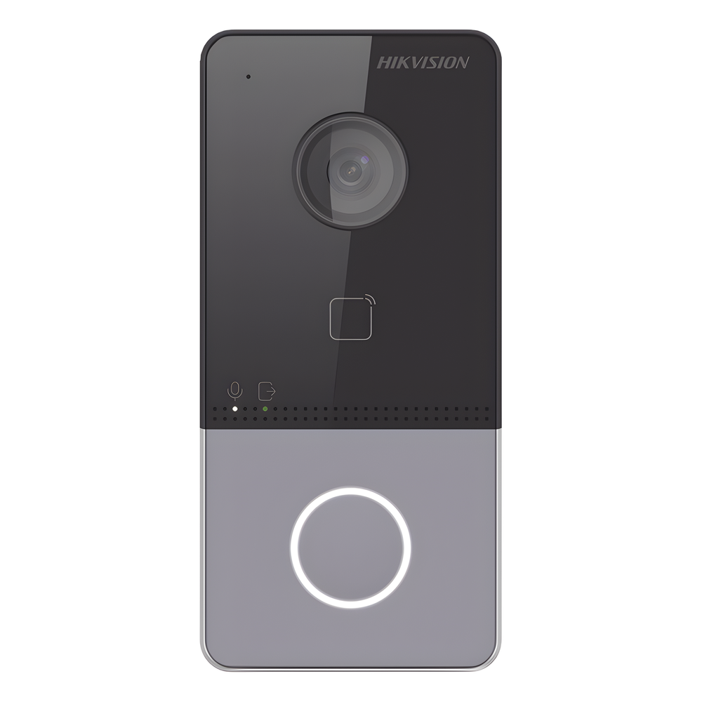 Videoportero IP 2 Megapixel / PoE Estandar / IP65  / Apertura desde Hik-connect / Soporta 1 Departamento y Hasta 6 Monitores / Soporta Tarjetas Mifare / 1 Salida Relay