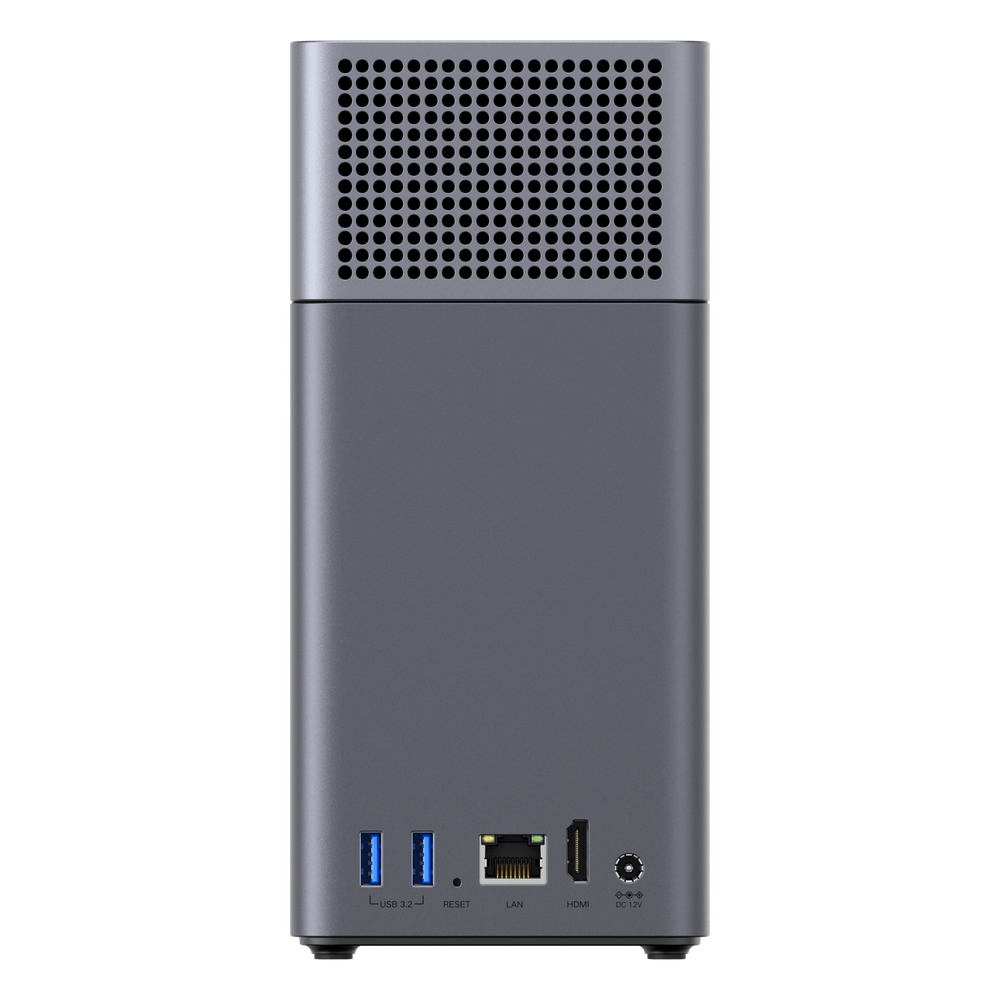 NAS UGREEN NASync DH2300 / Procesador RK3576 / 4GB  / 32GB eMMC / 2 Bahías SATA / JBOD-Basic-RAID 0-RAID 1 / Puerto HDMI 4K / 1 GbE / USB 3.2 Gen 1 Type-C / Detección NFC