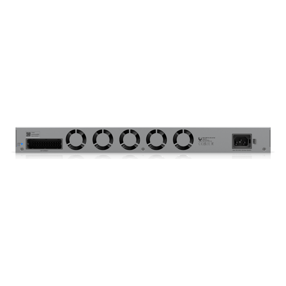UniFi Switch USW-Pro-XG-24-PoE / Capa 3 / 24 puertos PoE+++ (16 × 10 GbE, 8 × 2,5 GbE) + 2 puertos SFP28 25 G / 720 W PoE total