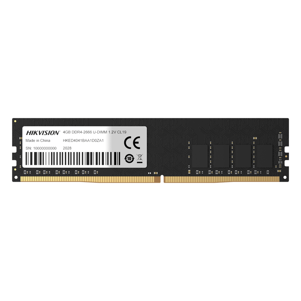 Módulo de Memoria HIKER UDIMM DDR4 / 16GB / Frecuencia 2666 MHz / 288 Pines / Temperatura de Operación 0°C a 85°C