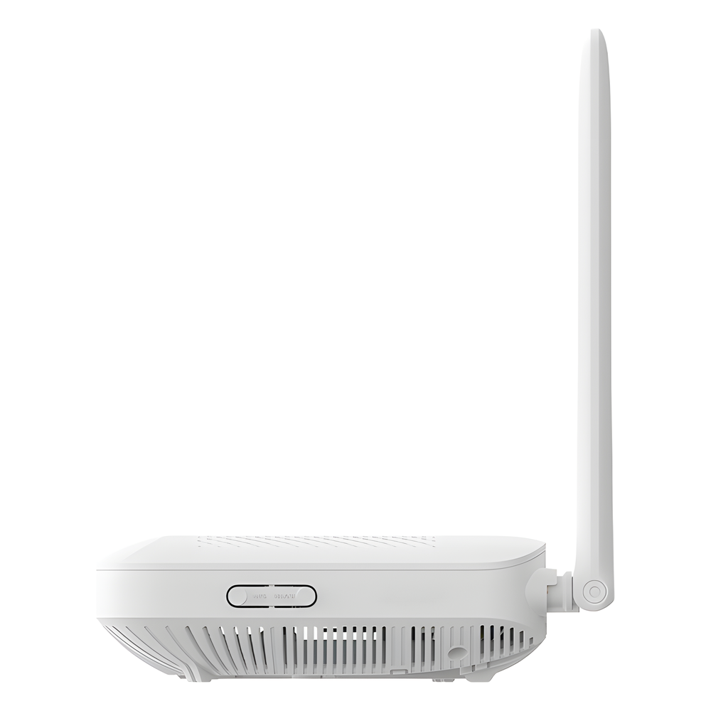 ONU GPON WiFi (2.4/5 GHz), 2 antenas de 5 dBi, Compatible con OLT de Terceros, MIMO 2x2, 4 puertos Gigabit + 1 POTS + USB, conector SC/UPC (Gestión WAN desde la Interfaz de la ONU)