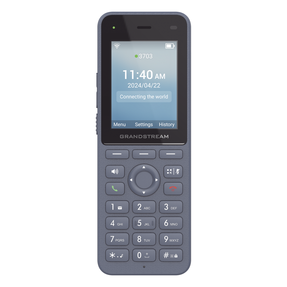 Teléfono IP inalámbrico Wi-Fi, Portátil, 3 cuentas SIP, 3 líneas, Voz HD, Bluetooth integrado, Puerto USB tipo C