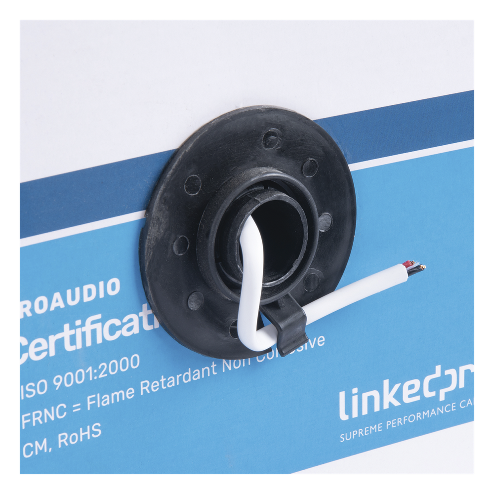 Cable para Audio Profesional de 2 Conductores Calibre 18 para Aplicaciones de Audio y Automatización Bobina de 152 Metros (500 Pies)