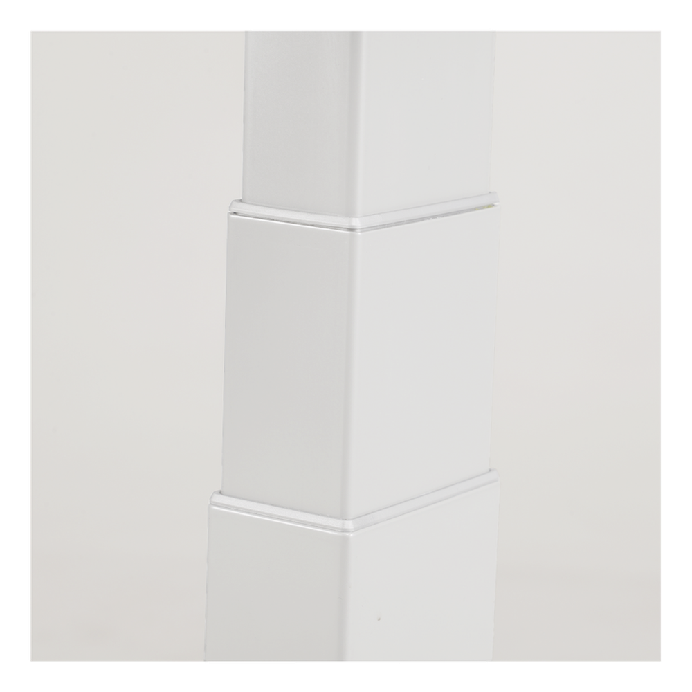 Base de Escritorio Motorizado Profesional / Altura Ajustable 60-125cm / Estructura Estable / Funcionamiento Suave / 3 Preset de Posiciones / Color Blanco / Soporta hasta 100Kg de carga