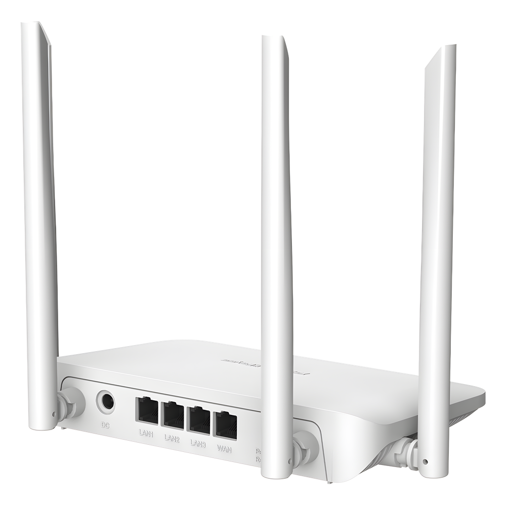 Home Router Inalámbrico Wi-Fi 5 Doble Banda, 1 Puerto Wan 10/100 y 3 Puertos Lan 10/100 Hasta 1,200 Mbps