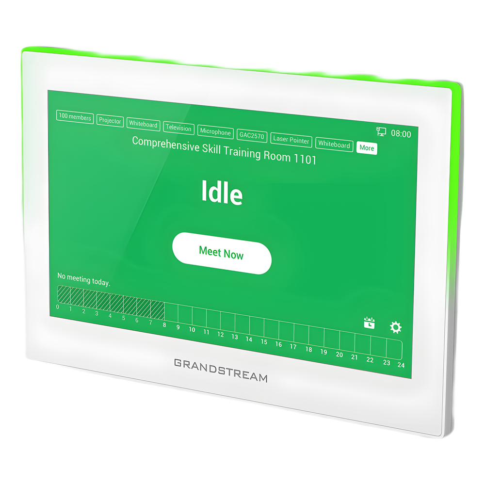 Estación de Intercomunicación SIP con Wi-Fi 6, Bluetooth y Control Total para Agendamiento de Salas y Edificios Inteligentes (Color Blanco)