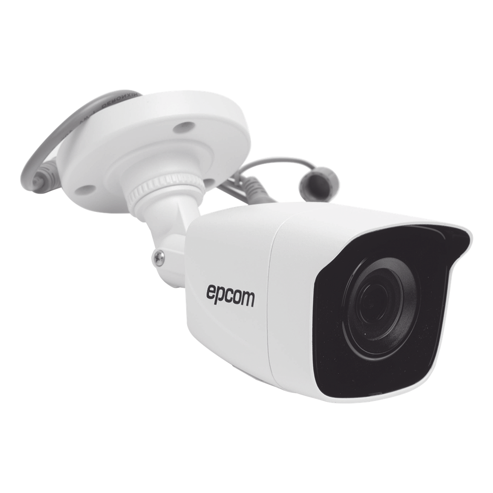 Bala TURBOHD 2 Megapíxeles (1080p) / METALICA / Gran Angular 103° / Lente 2.8 mm / IR EXIR Inteligente 20 mts / Exterior IP66 / TVI-AHD-CVI-CVBS