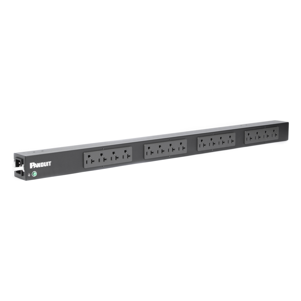 PDU Básico para Distribución de Energía, Enchufe de Entrada NEMA 5-20P, Con 16 Contactos NEMA 5-20R, de Instalación Vertical, 20 Amp, 120 Vca