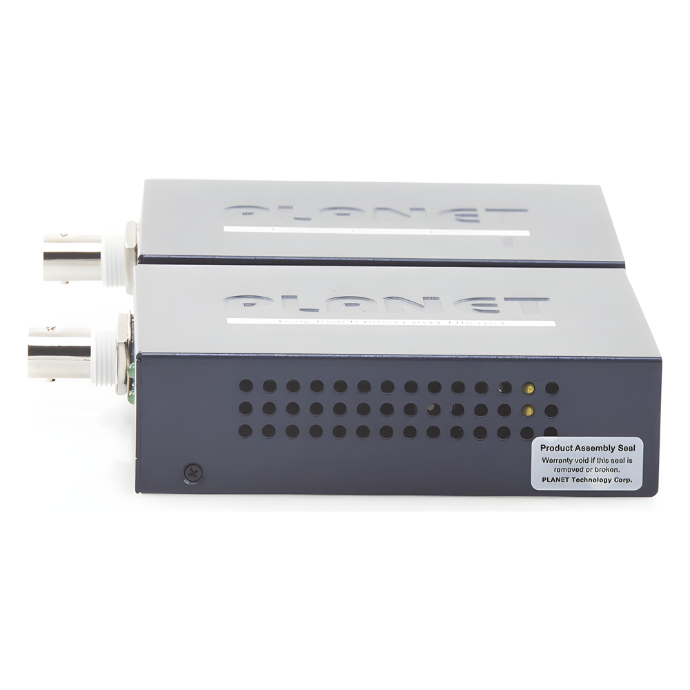 Kit Transmisor y Receptor PoE de Largo Alcance Sobre Coaxial Hasta 1 km