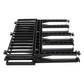 Organizador de Cables Horizontal NetManager de Alta Densidad, Doble (Frontal y Posterior), Para Rack de 19in, 1UR, Color Negro