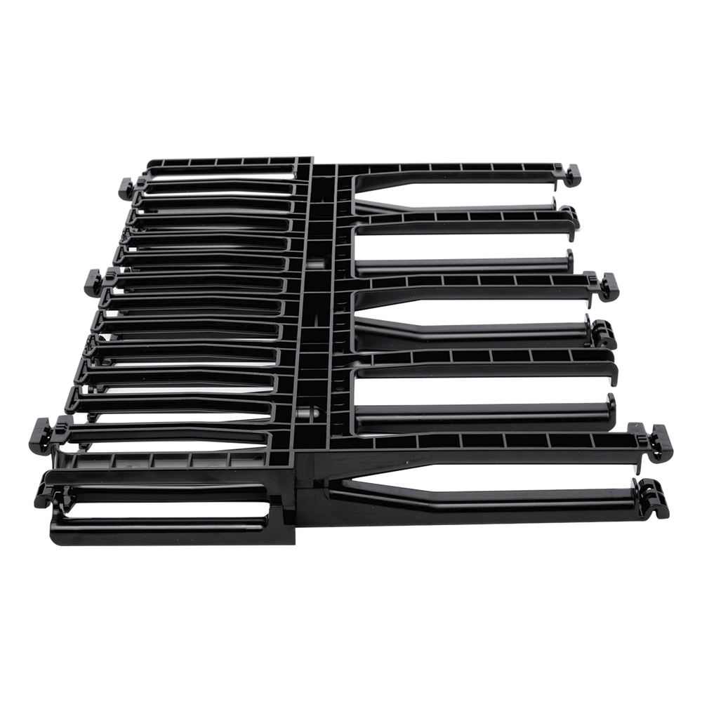 Organizador de Cables Horizontal NetManager de Alta Densidad, Doble (Frontal y Posterior), Para Rack de 19in, 1UR, Color Negro