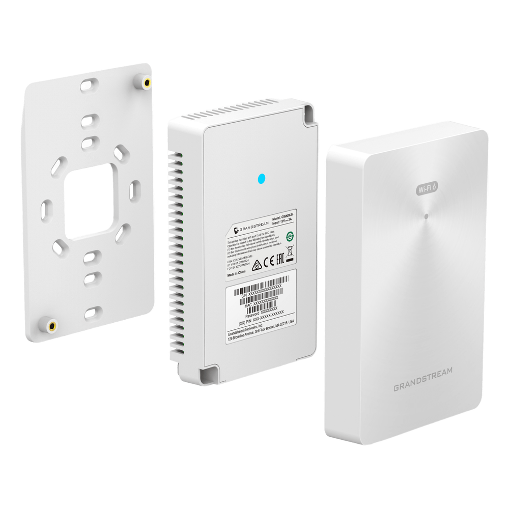Punto de acceso Wi-Fi 6 802.11ax de pared, MU-MIMO 2x2:2 (2.4G) y 3x3:2 (5G), Throughput inalámbrico de 3 Gbps y 4 puertos Gigabit cableados