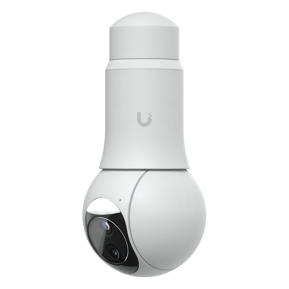 Cámara UniFi Protect G6 PTZ Color Blanco, Doble Lente 4K, Zoom Híbrido 10x, Motor AI Multi-TOPS, Visión Nocturna IR 30m, Audio Bidireccional, Protección IP66, Resistencia al Vandalismo IK04