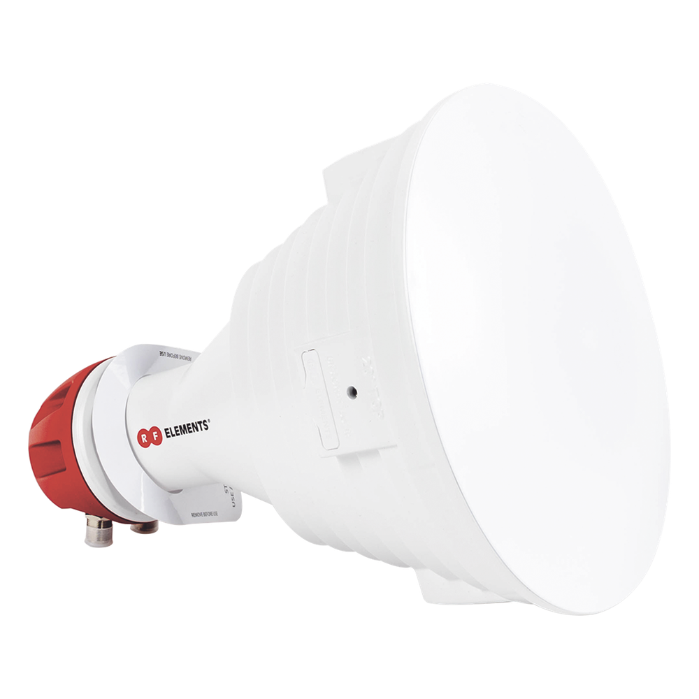 Antena Sectorial Asimétrica Carrier Class apertura 30 grados tipo cuerno 20.5 dBi 5180-6000 MHz conectores tipo N hembra