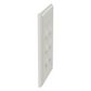 Placa de Pared Vertical, Salida Para 6 Puertos Keystone, Con Espacios Para Etiquetas, Color Blanco Mate