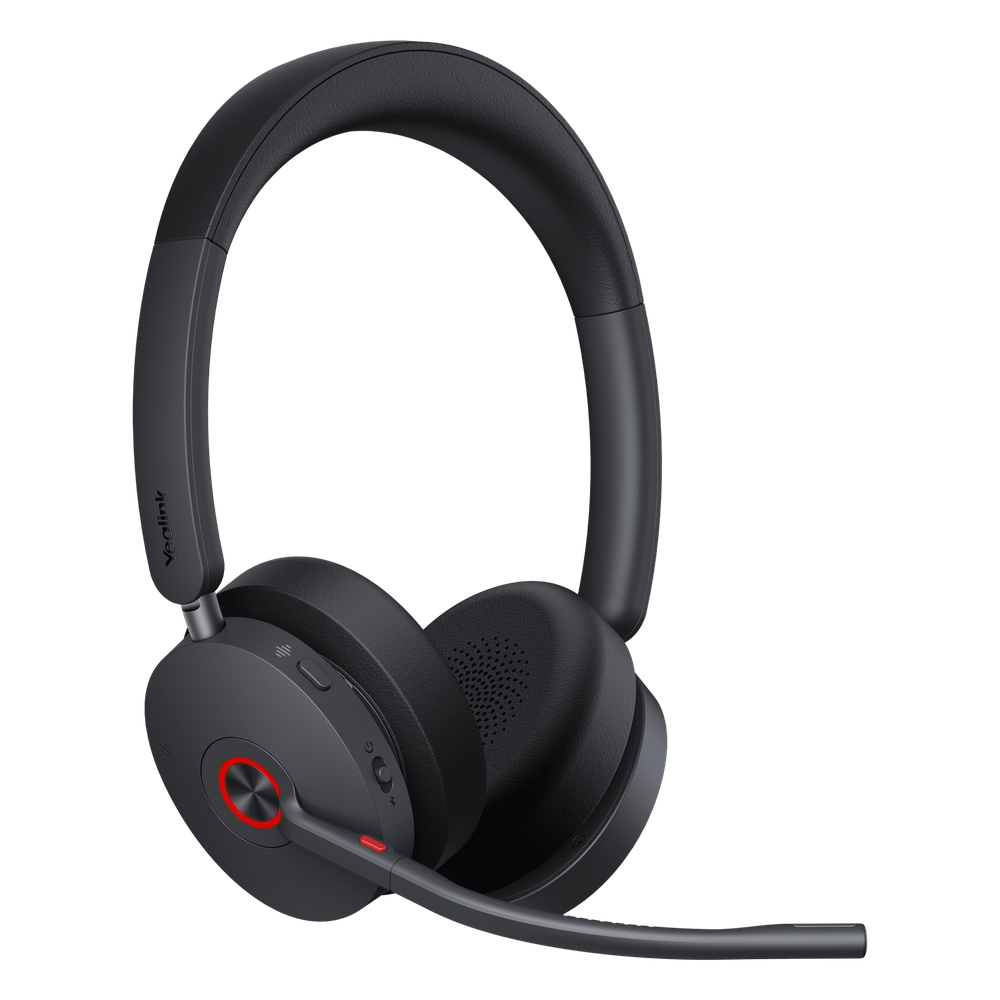 Diadema Inalámbrica WH68 de Yealink con ANC Híbrida y Conectividad Dual DECT Bluetooth