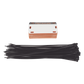 Etiqueta Autolaminada para Identificación de Fibra Óptica Paquete de 25 Piezas, Para Uso Interior/Exterior, Dimensiones de 90 x 50 mm (3.54 x 1.97 Pulgadas), Color Negro con Naranja