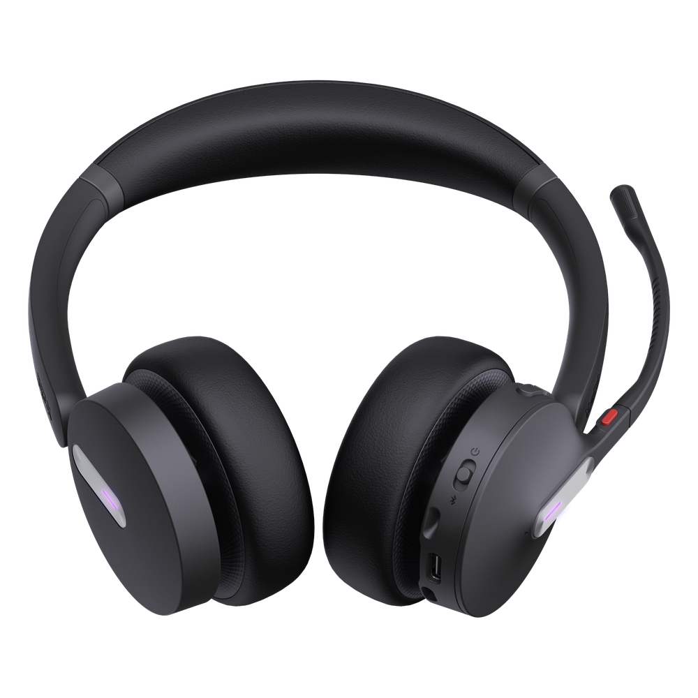 Diadema Inalámbrica WH64 Dual Teams con Micrófono Dual y Acoustic Shield 2.0 para Llamadas Claras en Entornos Ruidosos