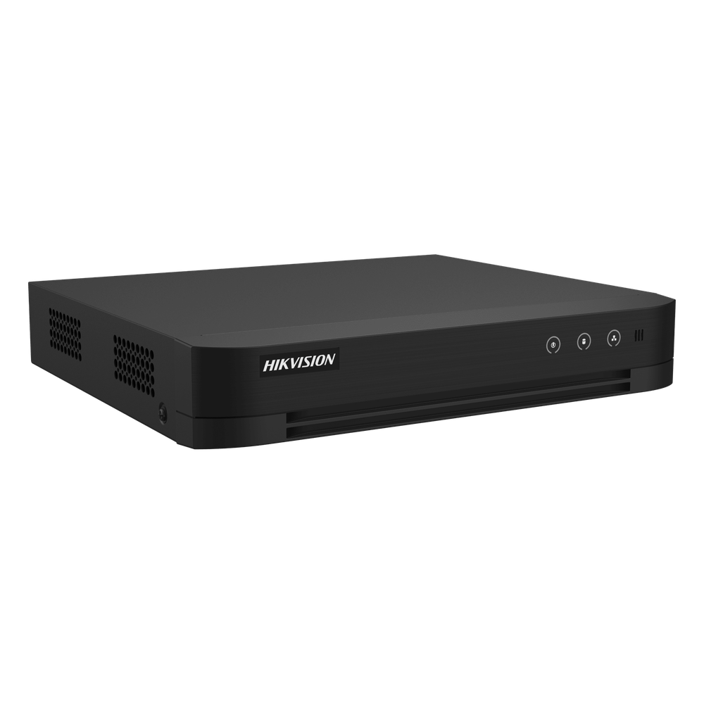 DVR 8 Canales TURBOHD + 8 Canales IP / 8 Megapixel (4K) / Audio Bidireccional / ACUSENSE / 1 Bahía de Disco Duro / Salida de Video en Full HD / H.265+