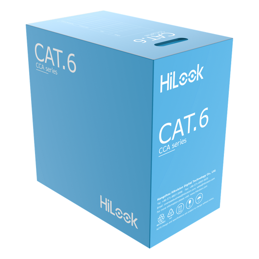 Cable de Red UTP Cat6 / 23 AWG / Cumple ANSI-TIA-568.2-D / RoHS 2.0 / CPR Fca / Longitud 305 Metros (1000 Pies) / PVC Blanco / Resistencia a la Tracción y Compresión / Operación -20°C a 70°C / Interior