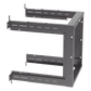 Rack PanZone® de Montaje en Pared, de 19in, Profundidad Ajustable, Rieles Numerados y Roscados #12-24, 12 UR, Color Negro