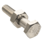 Paquete de 6 tornillos con tuercas de acero inoxidable 1/4 x 1 1/4”.