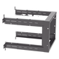 Rack PanZone® de Montaje en Pared, de 19in, Profundidad Ajustable, Rieles Numerados y Roscados #12-24, 9 UR, Color Negro