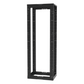 Rack de Cuatro Postes Estándar de 19", Rieles Roscados #12-24, Profundidad Ajustable de 23 a 42 in, 45 Unidades de Rack, Color Negro
