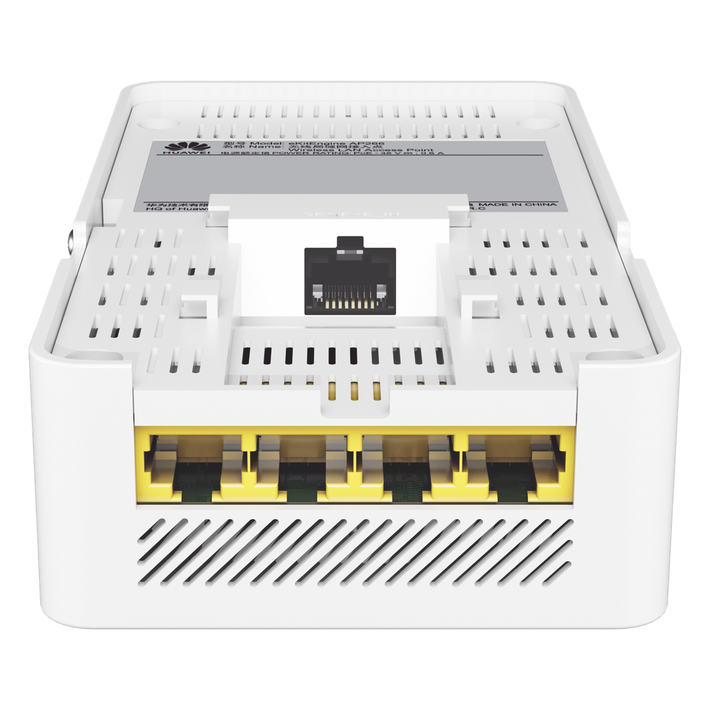 Punto de Acceso eKit Wi-Fi 6 para Pared / Hasta 128 Clientes / 2.9 Gbps / 1 Puerto Gigabit PoE in + 3 Puertos LAN Gigabit + 1 Puerto LAN PoE out / Smart Antenna 20% más cobertura / Libre de Licenciamiento