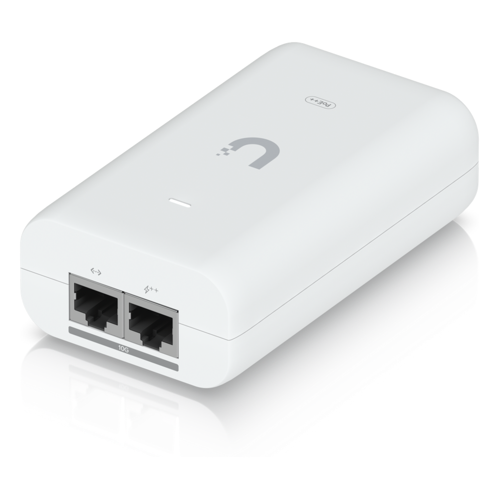 Adaptador PoE++ / 54V DC @ 1.12A / hasta 60W / Puertos 10 GbE / Protección de Sobretensiones
