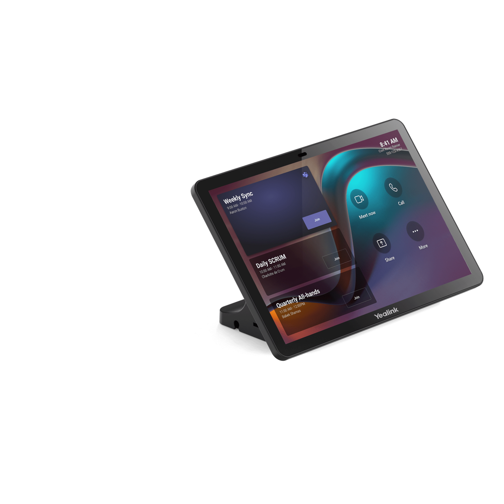 Barra de Videoconferencia Yealink A40 para Salas Medianas con Android Integrado para Microsoft Teams - No Requiere PC - Incluye Panel Touch