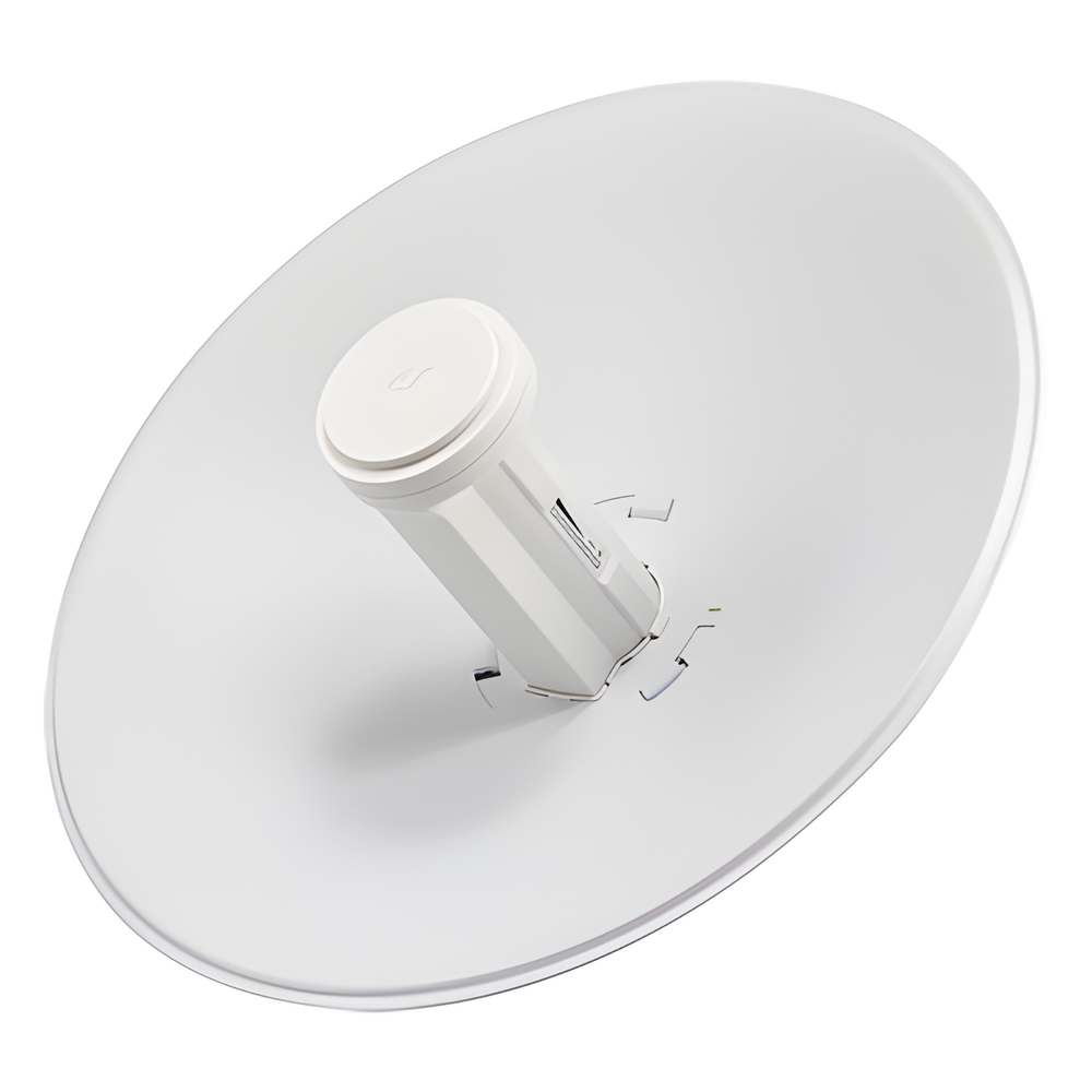 PowerBeam airMAX M5, hasta 150 Mbps, frecuencia 5 GHz (5170-5875 MHz) con antena tipo plato de 22 dBi