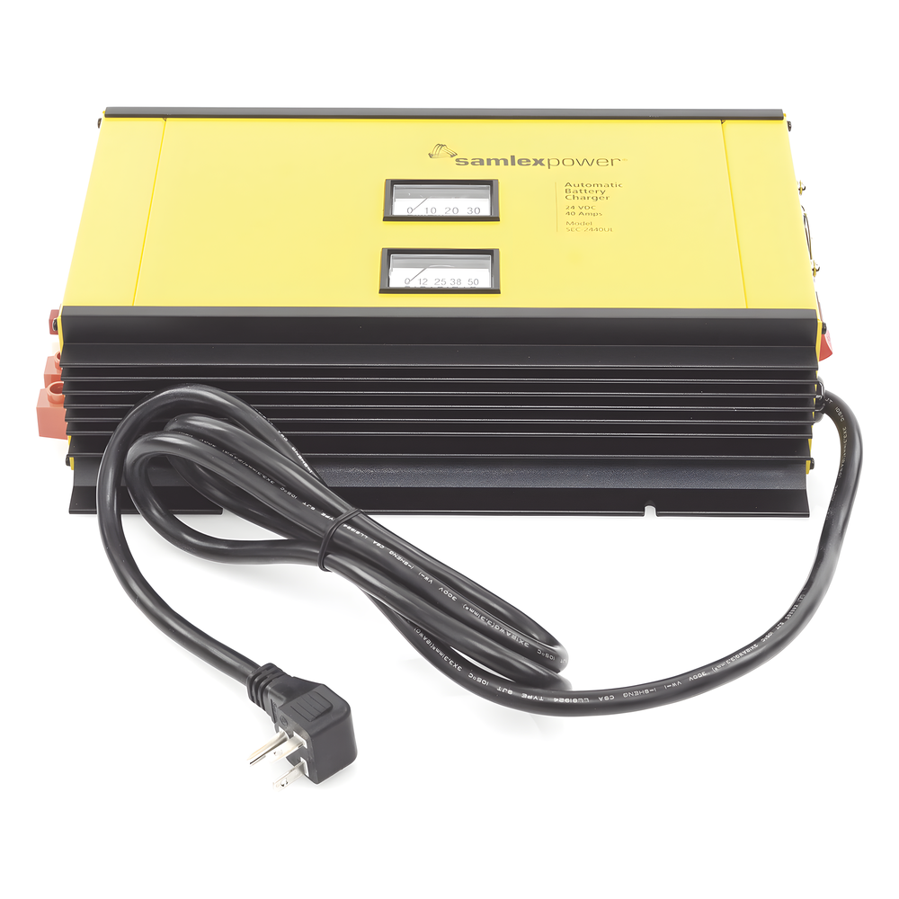 Cargador de Baterías de Plomo Ácido 24 Volts, 40 A / Bancos de 350 a 450 Ah