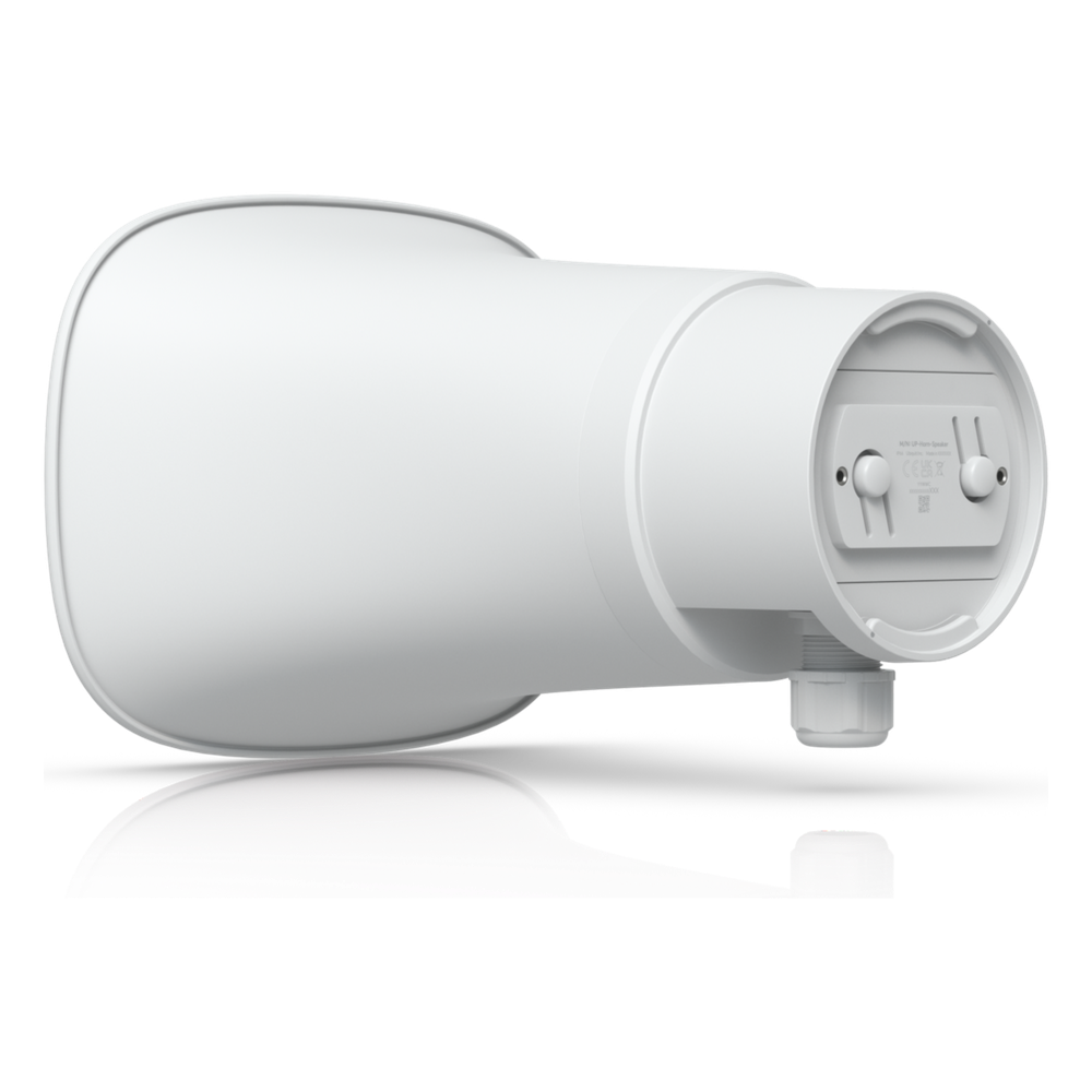 UniFi Protect AI Horn Speaker, Altavoz IP 120 dB, PoE+, Alerta AI Avanzada, Montaje Pared, Esquina y Poste, IP66