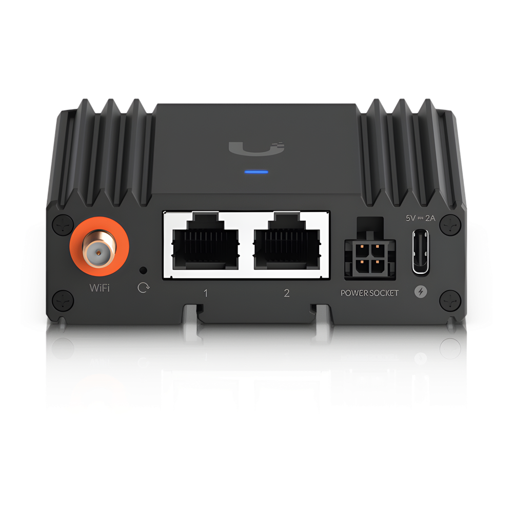 Router UniFi Ultra LTE con WiFi 4 / ranura para 1 tarjeta SIM / 2 Puertos RJ45 10/100Mbps / Alimentación por USB Type-C y ATX DC / Bandas LTE B2, B4, B5 /