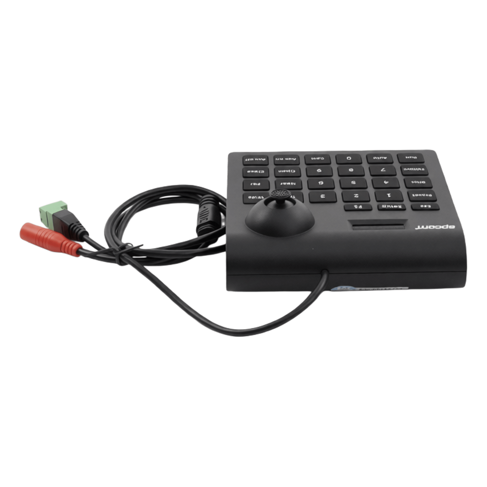 Mini Teclado controlador PTZ con pantalla LCD y joystick altamente resistente